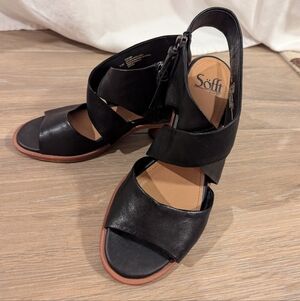 Sofft Camille Leather Sandal Size 8.5